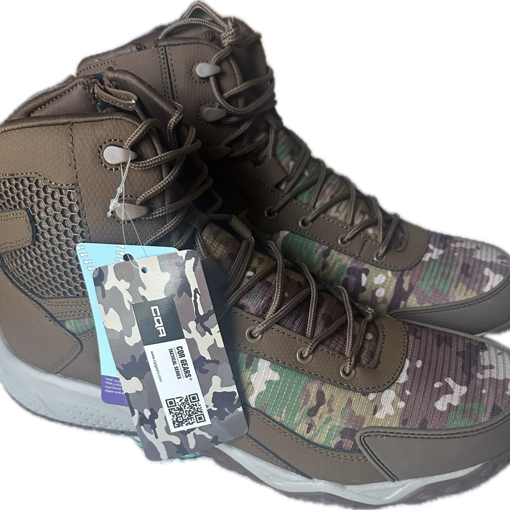 Camouflage High-Top Sneakers